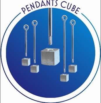 Changeble pendant cube - eyepin 25mm